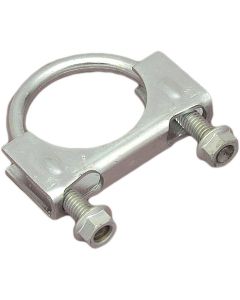 Full Size Chevy Muffler Clamp, 2 1/4", Carbon Steel, 1958-1972