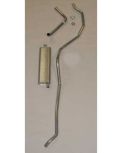 Full Size Chevy Aluminized Single Exhaust System, 6-Cylinder, 1959