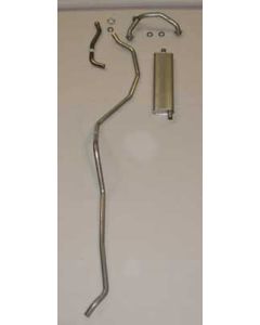 Full Size Chevy Single Exhaust System, Aluminized, Small Block, 1959