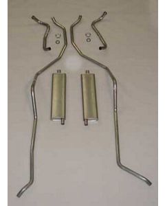 Full Size Chevy Dual Aluminized Exhaust System, 348ci, 1959