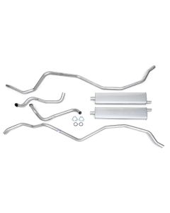 Full Size Chevy Aluminized Dual Exhaust System, 348ci, 1960-1961