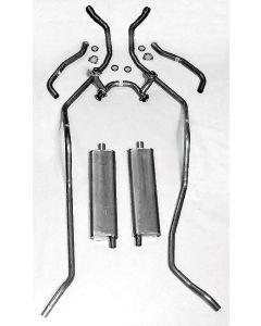 1958 Chevy Dual Aluminized Exhaust System 348ci