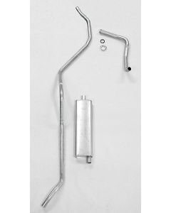 Full Size Chevy Single Aluminized Exhaust System, 6-Cylinder, 1958