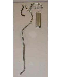 Full Size Chevy Single Exhaust System, Aluminized, Small Block, Wagon & El Camino, 1959