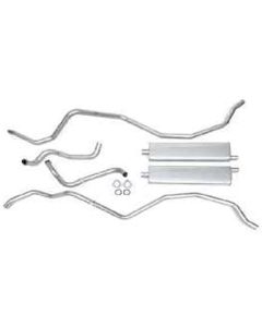Full Size Chevy Dual Exhaust System, Aluminized, 348ci, Wagon & El Camino, 1960-1961