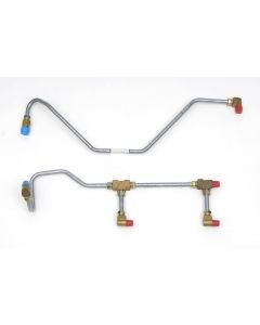 Full Size Chevy Tri-Power Pump To Carburetor Fuel Lines, 348ci, 1958 Late