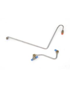 Full Size Chevy Fuel Lines, Pump To Carburetor, Stainless Steel, With 2 x 4bbl, 1962