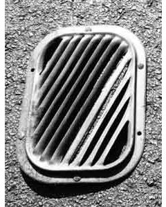 Chevy Fresh Air Vent Grille, Used, Left, 1955-1956