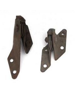 Chevy Emergency Brake Firewall Roller Brackets, Used, 1955-1957