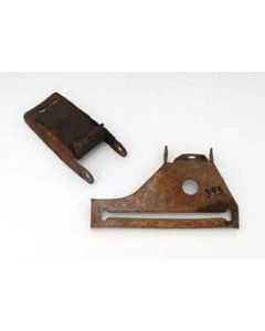 Chevy Emergency Brake Floor Brackets, Used, 1955-1957