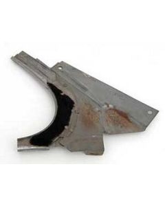 Chevy Used Bel Air 210 2-Door Hardtop Left Rear Inner Stainless Steel Dogleg With Felt, 1955-1957