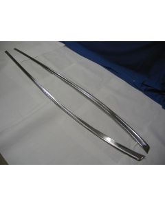 Chevy Quarter Moldings, Stainless Steel, 210 2-Door, Used, 1956