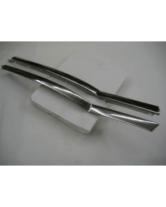 Chevy Stainless Steel Moldings, Quarter Beltline, Bel Air 2-Door Hardtop, Restored, 1955-1957