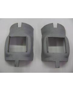 Chevy Axle Bumper Retainers, Rear, Used, 1955-1957