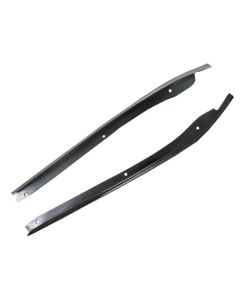 Chevy Windshield Pillar Moldings, Stainless Steel, 4-Door Hardtop, Used, 1955-1957