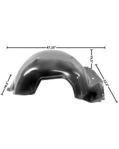Full Size Chevy Inner Fender, Left, Front, 1965