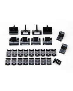 Full Size Chevy Rear Glass Molding Clip Set, Impala 2-Door Hardtop, 1962-1964