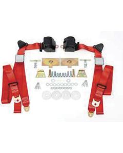 Chevy Shoulder Harness/Seat Belt Kit, 3-Point Retractable, 1958-1972