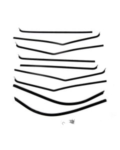 Full Size Chevy Window Felt Kit, 4-Door Wagon, Brookwood, 1958