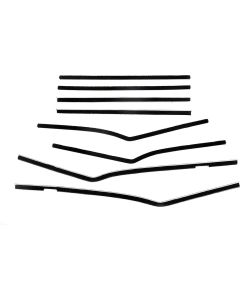 Full Size Chevy Window Felt Kit, 2-Door Sedan, Biscayne, 1958