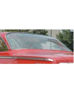 Full Size Chevy Rear Glass, Clear, 2-Door Hardtop, Bel Air,1961-1962