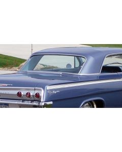 Full Size Chevy Rear Glass, Clear, 2-Door Hardtop, Impala, 1962-1964