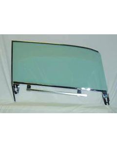 Full Size Chevy Door Glass Assembly, Left, Clear, 1961-1962Bel Air & 1961 Impala Hardtop