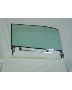 Full Size Chevy Door Glass Assembly, Right, Green Tinted, 1961-1962 Bel Air & 1961 Impala Hardtop
