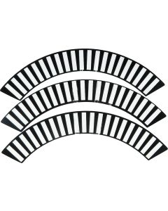 Full Size Chevy Wheel Cover Decal Set, Impala, 1958