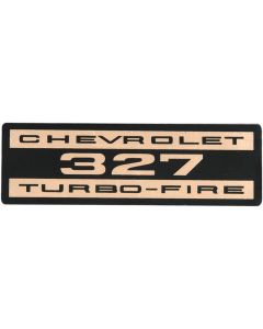 Full Size Chevy Valve Cover Decal, Turbo-Fire, 327ci, 1963-1965