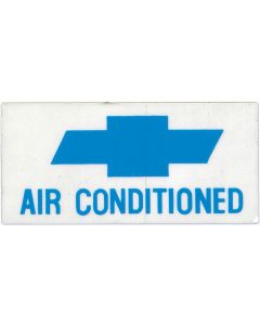 Full Size Chevy Air Conditioned Window Decal, 1966-1967
