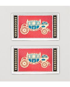 Full Size Chevy Seat Belt Buckle Decals, Deluxe Interior, 1965-1966