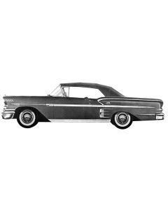 Convertible Top,White,Impala,1958