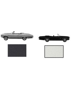 Full Size Chevy Convertible Top, With Pads & Plastic Window, Impala, 1965-1970