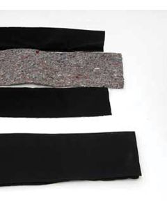 Full Size Chevy Convertible Top Pads, Black, 1958-1960