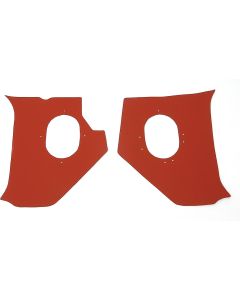 Full Size Chevy Kick Panels, Convertible, Red, 1958