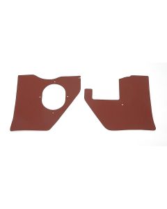Full Size Chevy Kick Panels, For Cars With Air Conditioning, Red, 1961-1962