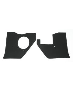 Full Size Chevy Kick Panels, For Cars With Air Conditioning, Black, 1961-1962