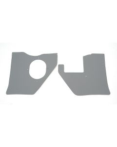Full Size Chevy Kick Panels, For Cars With Air Conditioning, Gray, 1961-1962