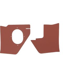 Full Size Chevy Kick Panels, For Cars With Air Conditioning, Red, 1963