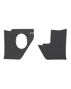 Full Size Chevy Kick Panels, For Cars With Air Conditioning, Black, 1963