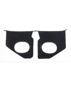 Full Size Chevy Kick Panel Carpets, For Cars Without Air Conditioning, Black, 1964