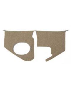 Full Size Chevy Kick Panel Carpets, For Cars With Air Conditioning, Black, 1964