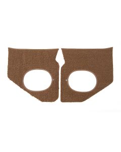 Full Size Chevy Kick Panel Carpets, For Cars With Air Conditioning, Saddle, 1964