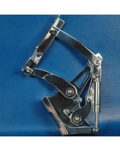 1957 Chevy Billet Aluminum Hood Hinges, Polished Finish, Eddie Motorsports