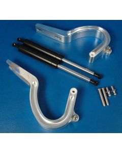 Chevy Trunk Hinges, Machine Finished Aluminum, Hard Top , Convertible, Eddie Motorsports,  1955-1957