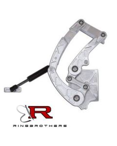 Chevy Hood Hinges, Billet Aluminum, Natural Finish, Air Frame, 1955-1956