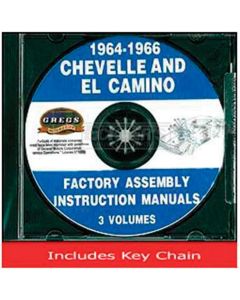 ElCamino Factory AssemblyInstructions Manual,On CD,1964-1966
