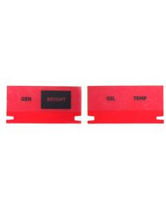 El Camino Dash Indiactor Lens Set, 1966-1967