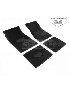 Legendary El Camino Super Sport  Floor Mat, 396 With BowtieAnd Flag, 1967